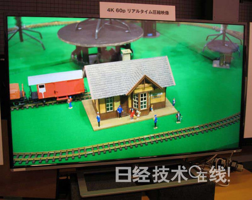 4K显示器上播放的影像