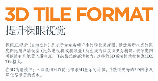 Sisvel（希思卫科技）3D Tile 格式能够有效提升裸眼视觉